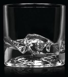 Комплект чаши за уиски LIITON 1009932 Yosemite, 240 мл, 2 бр, Удебелени стени, 3D дъно с форма парк Йосемити, Прозрачен