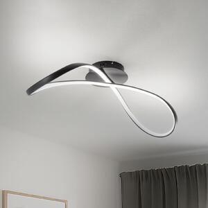 Milagro Lighting LED таванска лампа Infinity, метал, черна, 4000 K, Черен, Дневна/трапезария, Метал, Модерен