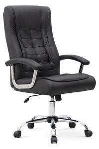 Офис стол Vision TopMebel от PU кожа в черен цвят 63x70x112/120cm