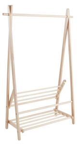 Стойка за дрехи от масивен бор в светло естествен цвят 100x150x41 cm Cole – Jotex