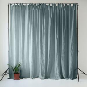 Сиво-синьо ленено перде 140x300 cm Blue Fog – Linen Tales