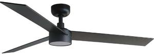FARO 34298WT1S-LED Димиращ вентилатор RUDDER L 18W/230V CCT Ø132 cm кафяв/черен WT + дистанционно