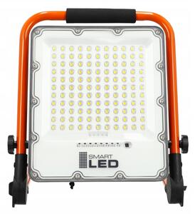 Акумулаторен LED прожектор със стойка LED/100W/3,2V 5000K 5000 mAh IP65 оранжев