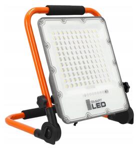 Акумулаторен LED прожектор със стойка LED/100W/3,2V 5000K 5000 mAh IP65 оранжев