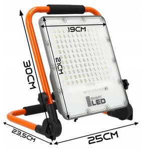 LED акумулаторен прожектор със стойка LED/50W/3,2V 4500K 5000 mAh IP65 оранжев