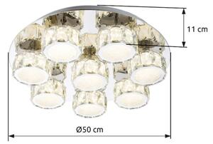 Globo 49350D5 - LED Димируем плафон AMUR LED/64W/230V 4000K Ø 50 см