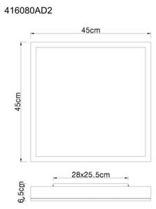 Globo 416080AD2 - LED Плафониера DORO LED/24W/230V 3000K 45x45 см