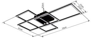 Globo 67227-40NBSH - LED стенно осветително тяло GABRIEL 40W/230V, 51x74 см, с D