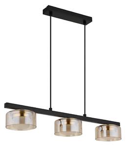 Globo 16055-3HG - LED Пендел HIGGINS 3xGX53/6W/230V опушен/кафяв