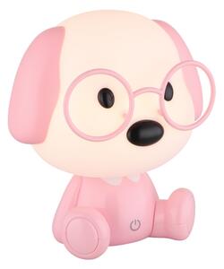Globo 21761P - LED детска нощна лампа PUPPY 1W/5V 500 mAh розова