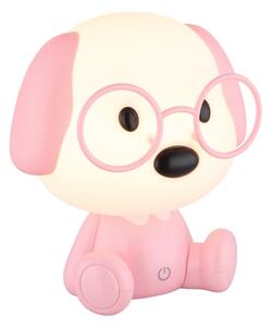 Globo 21761P - LED детска нощна лампа PUPPY 1W/5V 500 mAh розова