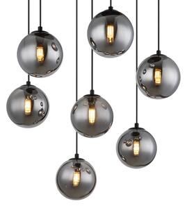 Globo 56133-7H - LED Пендел RIHA 7xG9/3,5W/230V опушен/черен