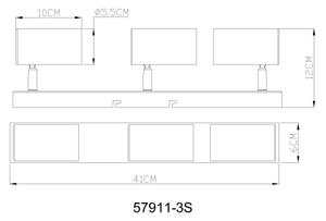 Globo 57911-3S - Спот ROBBY 3xGU10/25W/230V