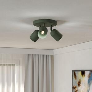 Eglo 44134 - Точково осветително тяло TILSTON 3xE14/40W/230V зелено