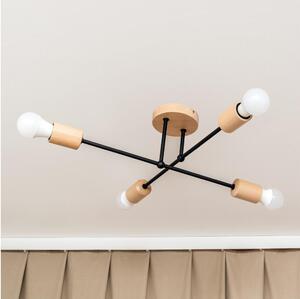 Плафониера CAMBRIDGE 4xE27/15W/230V, изработена от бор