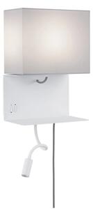 Paulmann 78913 - LED/2,5W + 1xE27/40W Настенно осветително тяло с USB MERANI 230V