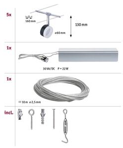 Paulmann 94457 - Комплект 5xLED/4W — пълна въжена осветителна система CLEAR 230V