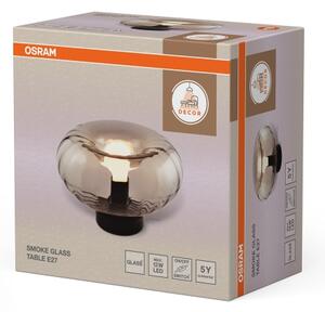 Osram - Настолна лампа DECOR SMOKE 1xE27/12W/230V черна/димно сива