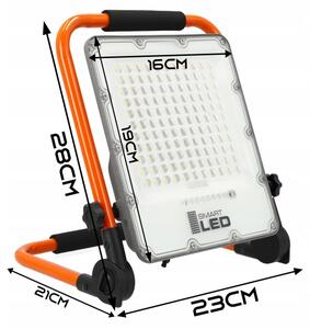 Презареждаем LED прожектор със стойка LED/30W/3,2V 4500K 5000 mAh IP65 оранжев