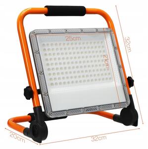 LED прожектор със стойка LED/100W/230V 4500K IP65 оранжев