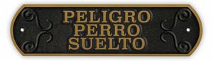 Табелка Magnet & Steel Peligro perro Suelto 24 x 7,2 cm