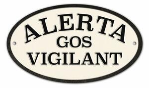 Табелка Magnet & Steel Alerta Gos Vigilant 16,3 x 9,5 cm