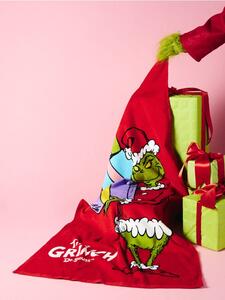 Sinsay - Детска памучна хавлиена кърпа с коледен принт Grinch - червeн
