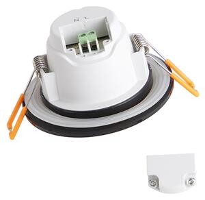 Комплект от 6 модерни вградени спотове черни с LED 3-степенно димируеми IP65 - Blanca