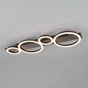 Reality Leuchten LED таванска лампа Lumos, алуминий, 3000 K, метал, дължина 72 cm, Металик, Дневна/трапезария, Метал, Модерен