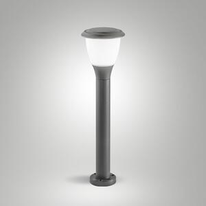 Fabas Luce Осветление за пътеки Thiago, 60 cm, тъмно сиво, метал, E27, IP65, Затъмняване, Черен, Алуминий, Модерен