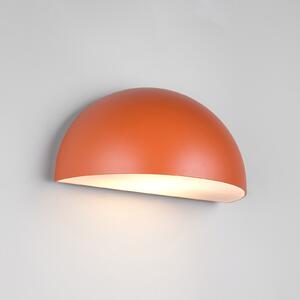 Trio Lighting Външна лампа за стена Maas, кайсия, алуминий под налягане, E27, Затъмняване, Оранжев, Алуминий, Скандинавски