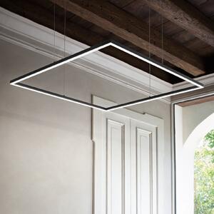 IDEAL LUX Ideal Lux LED-поточен светильник Oracle Slim 90 x cm черен 3.000 K, Черен, Дневна/трапезария, Алуминий, Модерен