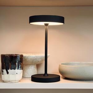 Dyberg Larsen LED настолна лампа Starlight, черна, височина 26 cm, Затъмняване, Черен, Дневна/трапезария, Метал, Дизайн