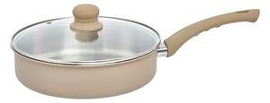 Тиган Sauté 5five Solstice, Инокс и алуминий, 24 cm, Бежов