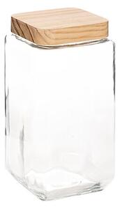 Буркан с капак 5five Pin, Стъкло и бор, 2L, Прозрачен