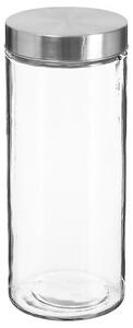 Буркан с капак 5five Nixo, Стъкло и инокс, 2L, Прозрачен
