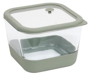 Квадратна кутия за съхранение 5five Siliglass, Боросиликатно стъкло, 2L, Сива