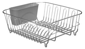 Сушилник за съдове 5five Retro Color, Метал и PVC, Сив