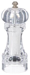 Акрилна мелничка за сол 5five, Прозрачна, 15 cm