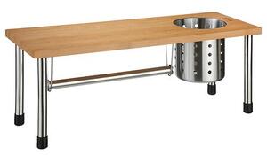 Рафт 3-в-1 5five, Бамбук и стомана, 55 cm, Бежов
