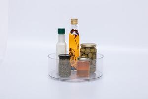Въртяща се поставка за хладилник 5five, PET, Прозрачна