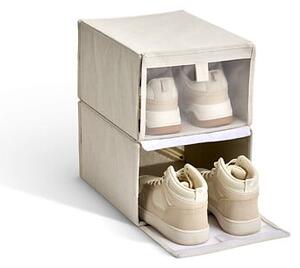 Комплект 2 кутии за обувки 5five Dressy+, Бежов, 24.5x33x17 cm