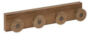 Закачалка за дрехи 5five Côme, 4 куки, Метал и дърво, 40 cm