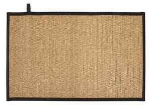 Бамбукова постелка за баня 5five Stemy, 50x80 cm - Черен