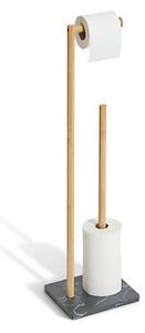 Стойка за тоалетна хартия 5five Léa, Полирезин, 78 cm - Черен