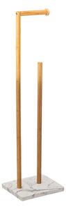 Стойка за тоалетна хартия 5five Léa, Полирезин, 78 cm - Бял