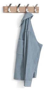 Закачалка с 4 куки 5five Ziny, 45 cm - Дървесен и черен