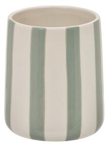 Поставка за четка за зъби 5five Strio, Керамика, 10 cm - Зелен
