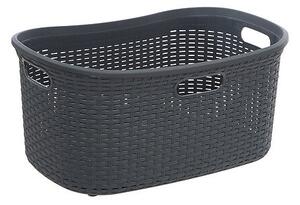 Кош за пране 5five, Полипропилен, 40L, Ратан ефект - Кафяв