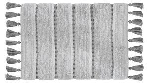 Памучна баня килимче 5five Pompon, 50 x 75 cm - Сив